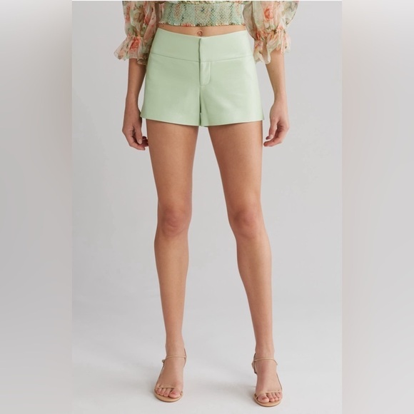 Alice + Olivia Faux Leather Shorts - Picture 1 of 5